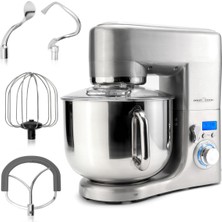 Profi Cook Proficook Mutfak Robotu Xl 10L Paslanmaz Çelik Hazneli | 1500W Motorlu Yoğurma Makinesi | Yoğurma Makinesi Dahil. Kanca ve Çırpma Teli | Hamur Yoğurma Makinesi Doldurma Açıklığına Sahip Sıç
