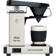 Moccamaster Cup-One, Küçük Kahve Makinesi, Filtre Kahve Makinesi, Kirli Beyaz, 300ML, Krem, Renkli