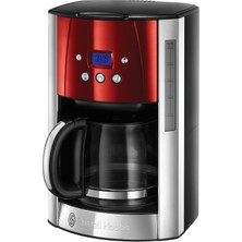 Russell Hobbs Filtre Kahve Makinesi Luna, Kırmızı, 1,5 L, 1 Ila 12 Fincan