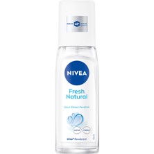 Esranın Dünyası Nıvea Kadın Pump Sprey Deodorant Fresh Natural 75ML, Ter Kokusuna Karşı 48 Saat Koruma, Alüminyum Içermez