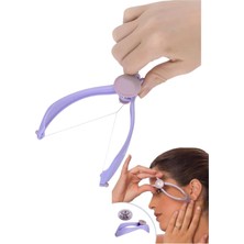 Esranın Dünyası Ollevra Ipli Yüz Tüyü Alma Epilasyon Aleti – Kaş, Bıyık, Yanak, El ve Kol Kıl Alıcı, Ağdasız Cilt Dostu Pratik Iple Tüy Alma Makinesi, 10 Yedek Pamuk Iplikli, Taşınabilir