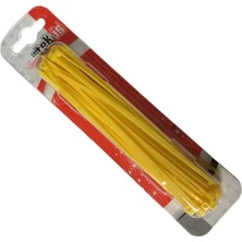 Tek-Iş Sarı Plastik Kablo Bağı | 200MM x 2.5mm | 50 Adet | Cırt Kelepçe Seti | Kablo Düzenle