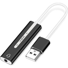 Esranın Dünyası Alfais 5072 7.1 USB Harici Ses Kartı 3.5 mm Çevirici Dönüştürücü Ses Kartı