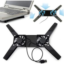 Esranın Dünyası Dizüstü Bilgisayar Soğutucu Laptop Soğutucu 2 Fanlı Mini USB Bağlantılı Plastik Ayak