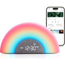 Dreamsync™ Bebek Ses Makinesi, Gece Lambası, App Kontrollü Bebek Uyku Eğitmeni, Rutin Oluşturu