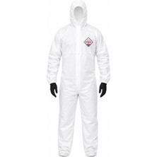 DNG Workwear 6566 Pro Plus Lamineli Kimyasal Koruyucu Tulum Type 5B/6B CAT III Antistatik SSMMS Tek Kullanımlık Tulum