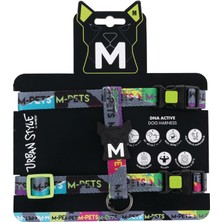 Esranın Dünyası M-Pets Urban Style Dna Active Köpek Göğüs Tasması (M)