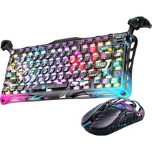 Esranın Dünyası Gravastar Mercury V75 Pro Hall Effect, Rapid Trigger 8.000 Hz Kablolu Manyetik Klavye + Xpro 32.000 Dpı Rgb Kablosuz Mouse Oyuncu Seti, Siyah