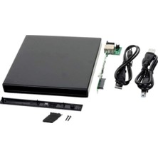 Esranın Dünyası Ancheyn USB Sata 12.7 mm DVD Rw Writer Kutusu External Harici Caddy Kutu 5115