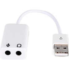 Esranın Dünyası USB Ses Kartı Çevirici 7+1 Dönüştürücü Laptop Harici Ses Kartı