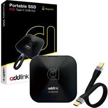 Esranın Dünyası Addlink P30 1tb 4000-3600 Mb/s USB 4.0 (40GBPS) Type-C Portable Taşınabilir SSD AD1TBP30B4K