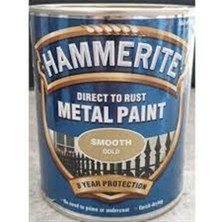Hammerite Metal Boyası Düz Altın 0,75 Lt
