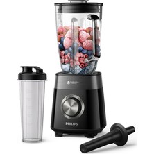 Esranın Dünyası Philips Blender Series 5000 - Güç 1200W, Cam Hazne, 2l Toplam Kapasite, 3 Hız + Pulse, Karıştırma ve Yanınızda Götürme Için Şişe Dahil, Kolay Temizlik, Siyah (HR3031/00)