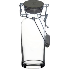 Esranın Dünyası Pasabahce 4994229 Cam Süt Zest Mekanik Kapak ve Silikon, Gri, 1,2 L, Cam