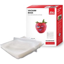 Esranın Dünyası Solis Vakumlama Torbası 50 Adet – 20 x 30 cm – Derin Soğutma/vakumlu Pişirme – Yeniden Kullanılabilir