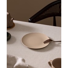 Esranın Dünyası Vole Pasta Tabağı - Bej - 19 cm