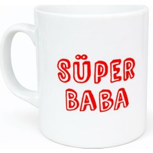 Esranın Dünyası Giftmoda Süper Baba Tasarımlı Kupa Bardak