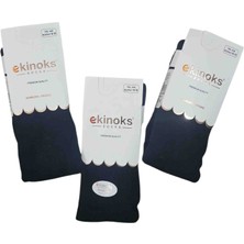 Ekinoks 3 Lü Dikişsiz Koton Külotlu Çorap