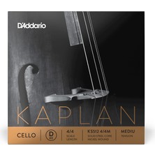 Esranın Dünyası D'addario KS512 4/4m Kaplan Çello Tek Tel (D)