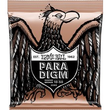Esranın Dünyası Ernie Ball Paradigma Ekstra Hafif Fosfor Bronz Akustik Gitar Telleri, Ölçü 10-50