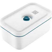 Esranın Dünyası Zwilling Fresh & Save Vakumlu Yemek Taşıma Kabı, M, Plastik, Beyaz-Akdeniz Mavisi