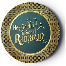Esranın Dünyası Benim Marifetlerim Hoşgeldin Ramazan Karton Tabak 8 Adet