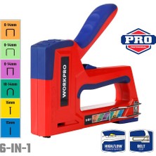 Esranın Dünyası Workpro WP223002 6 In 1 Profesyonel 6-14MM Mekanik Zımba ve 15MM Çivi Tabancası