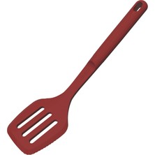 Esranın Dünyası Tramontina Softta Oluklu Spatula - Kırmızı Silikon Turner Pişirme, Kızartma ve Çevirme Için - 210°C'YE Kadar Isıya Dayanıklı, Yapışmaz ve Seramik Tencere Için Güvenli