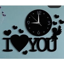 Duvar Saati I Love You Temalı