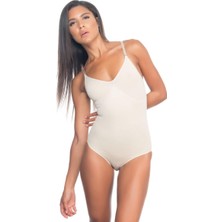 Çamaşır Kenti Ten Desenli Body Korse