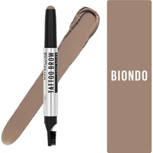 Esranın Dünyası Maybelline New York Doldurmak ve Kaldırmak Için Kaş Kalemi, 24 Saate Kadar Stil Sahibi Kaş, Dövme Brow Kalkış 2'si 1 Arada, Renk: 01 Sarışın, 1 Adet