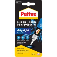 Esranın Dünyası Pattex Süper Japon Yapıştırıcısı Güçlü Jel, Siyanokrilat Bazlı, Hareketli Yüzeylere Uygun, Çok Amaçlı, Anında Güçlü Tutuş Sağlayan Hızlı Yapıştırıcı, 3g