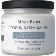 Uravas Store Minia Bahçe Topuk Bakım Balmı, Tea Tree Oil ile Yoğun Onarıcı Çatlak Topuk Kremi, 105 ml