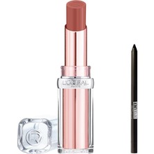 Esranın Dünyası L'oréal Paris Glow Paradise Balm-In-Lipstick - Işıltı Veren Nude Tonlu Ruj 191 Nude Heaven & Maybelline Tattoo Mini Jel Göz Kalemi Hediyeli