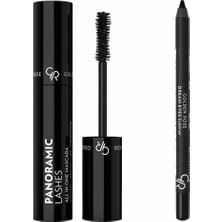 Esranın Dünyası Golden Rose Panoramic Lashes All In One Mascara ve Dream Eyes Eyeliner NO:401 Göz Kalemi Makyaj Seti