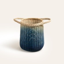 Uravas Store Java Mavi Rattan Sepet 30 cm