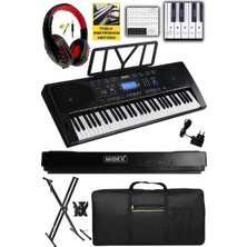 Esranın Dünyası Midex PS-4500KS Tuş Hassasiyetli 61 Tuşlu Org LCD Ekran USB Mp3 (Stand Kulaklık Çanta Notalık Adaptör)