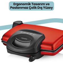 Esranın Dünyası Goldmaster Lezzito BY-5401K Tost Makinesi Kırmızı