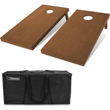 Esranın Dünyası Gosports Cornhole Tahta Seti, Ahşap, Koyu Kahverengi Boyalı, Taşıma Çantası ve Armut Koltuklar Dahil (Renklerinizi Seçin) 100'DEN Fazla Renk Kombinasyonu