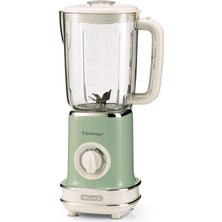 Esranın Dünyası Ariete Vintage Blender Yeşil 0568/14 - Saklaması Kolay, 500 Watt, 1,5 Litre Sürahi, Plastik Kavanoz, 6 Paslanmaz Çelik Bıçak, 2 Hız, Darbeli, Çift Emniyetli