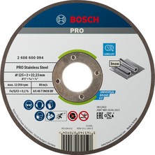Esranın Dünyası Bosch 1 x Pro Stainless Steel Longlife Kesme Diski, Küçük Açılı Taşlama Makineleri Için ve 22,23 mm Delik (Paslanmaz Çelik Için, Çap 125 Mm, Profesyonel Aksesuar, Küçük Açılı Taşlama Makinesi)