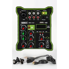 Esranın Dünyası Midex MDX-100 Stüdyo Kayıt Için Ses Kartlı Mixer +48V Phantom Power ile Stüdyo Mikser