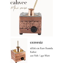 Cahvee Mini Kumda Kahve Makinesi | 16x16x15 cm | Aksesuarsız | 450W | Bakır Elektrikli | El Yapımı | Kum Dahil