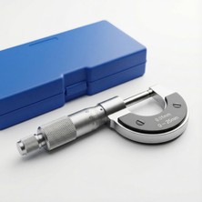 Esranın Dünyası Ultra Hassas Ölçüm Aleti Mavi Saklama Kutusunda 0-25 mm Dış Çap Mikrometre BTS12051