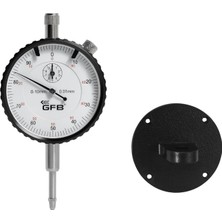 Esranın Dünyası Mekanik Analog Ibreli Kulaklı Komparatör Saati 0.1 Mm-10 mm Mekanik Kadranlı Çevrimli Ölçüm Ayaksız