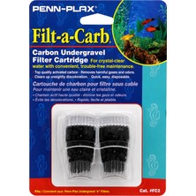 Esranın Dünyası Penn-Plax Filt-A-Carb Yedek Aktif Karbon Medya Kartuşları (2'li Paket) - Çok Gözenekli ve Çakıl Altı "e" Filtrelerine Uyar - Kimyasal Filtreleme Sağlar (Fc2)