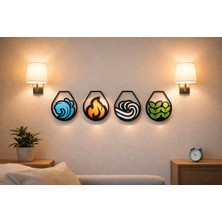 4 Element Duvar Süsü