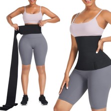 Esranın Dünyası Herbose Kadınlar Için Bel Çalıştırıcı I Adjust Your Snatch Bandage Wrap Karın Kontrolü Bel Düzeltici Kemer Alt Göbek Sıkıştırma Büyük Beden, Siyah, One Size