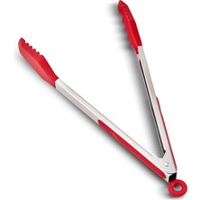 Esranın Dünyası Aryıldız Dailytools Büyük Mutfak Maşası Dişli Uçlu Ergonomik Kırmızı