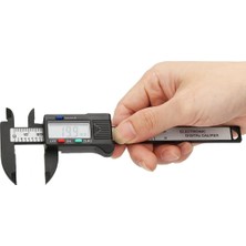 Esranın Dünyası Elektronik Dijital Kumpas, 150MM Karbon Fiber Gövde, LCD Ekran, Mm/inch Dönüştürme, Sıfırlama Fonksiyonu, Hassas Ölçüm Aleti